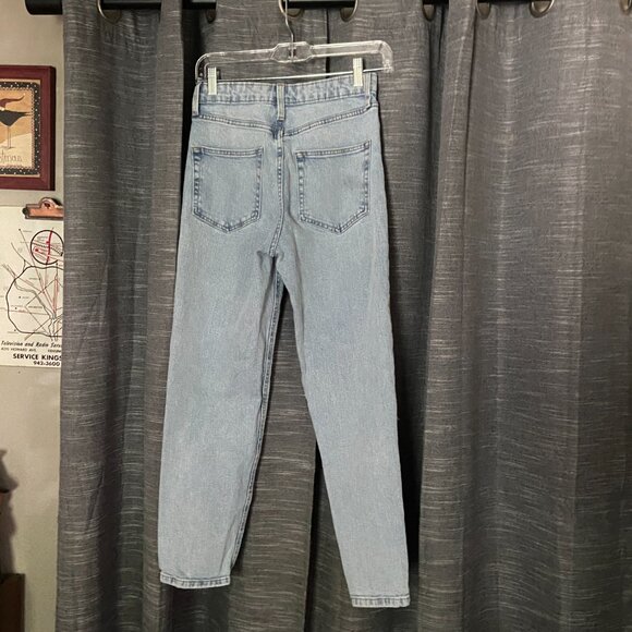 Wild Fable Super High Rise Mom Jean with Ripped Knees Size 0 READ - Picture 5 of 11